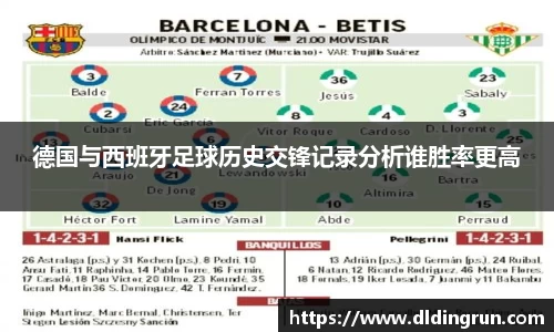 德国与西班牙足球历史交锋记录分析谁胜率更高
